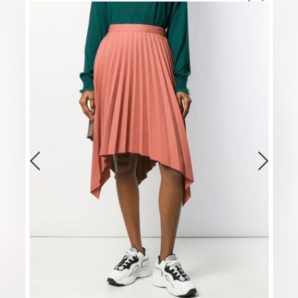 Acne Studios | Pleated Ilsie Bico Skirt In Coral Size 40